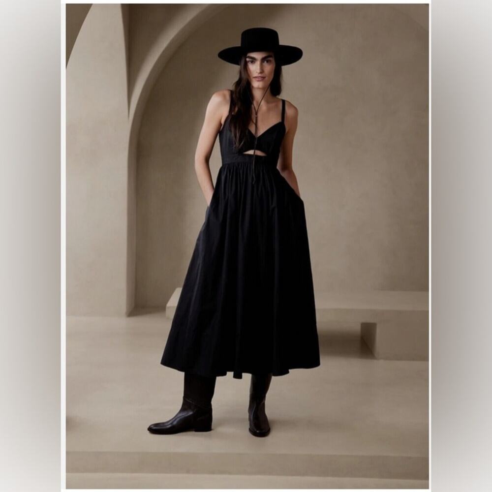 Banana Republic Isa Cotton Cutout Maxi Dress NWT #579023 Size 8